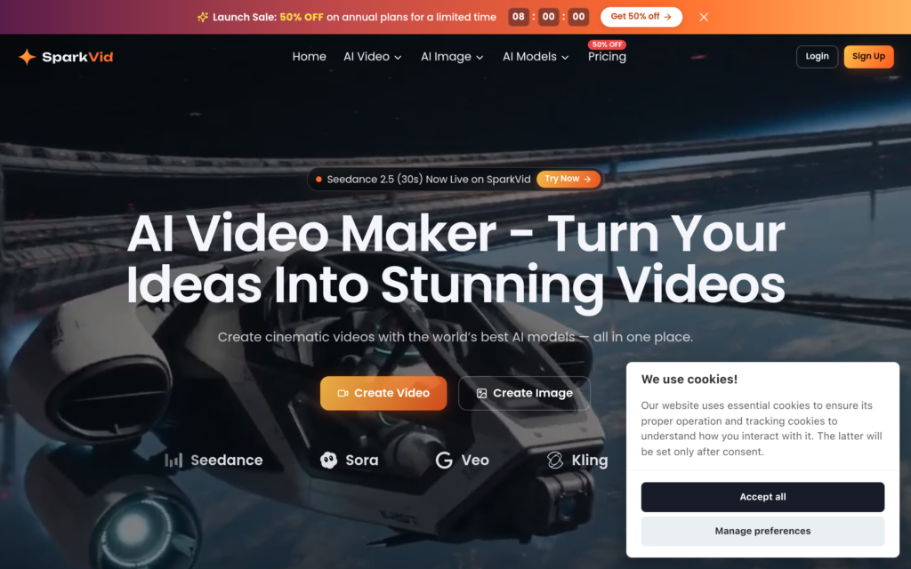 SparkVid AI: Text-to SparkVid AI: Text-to